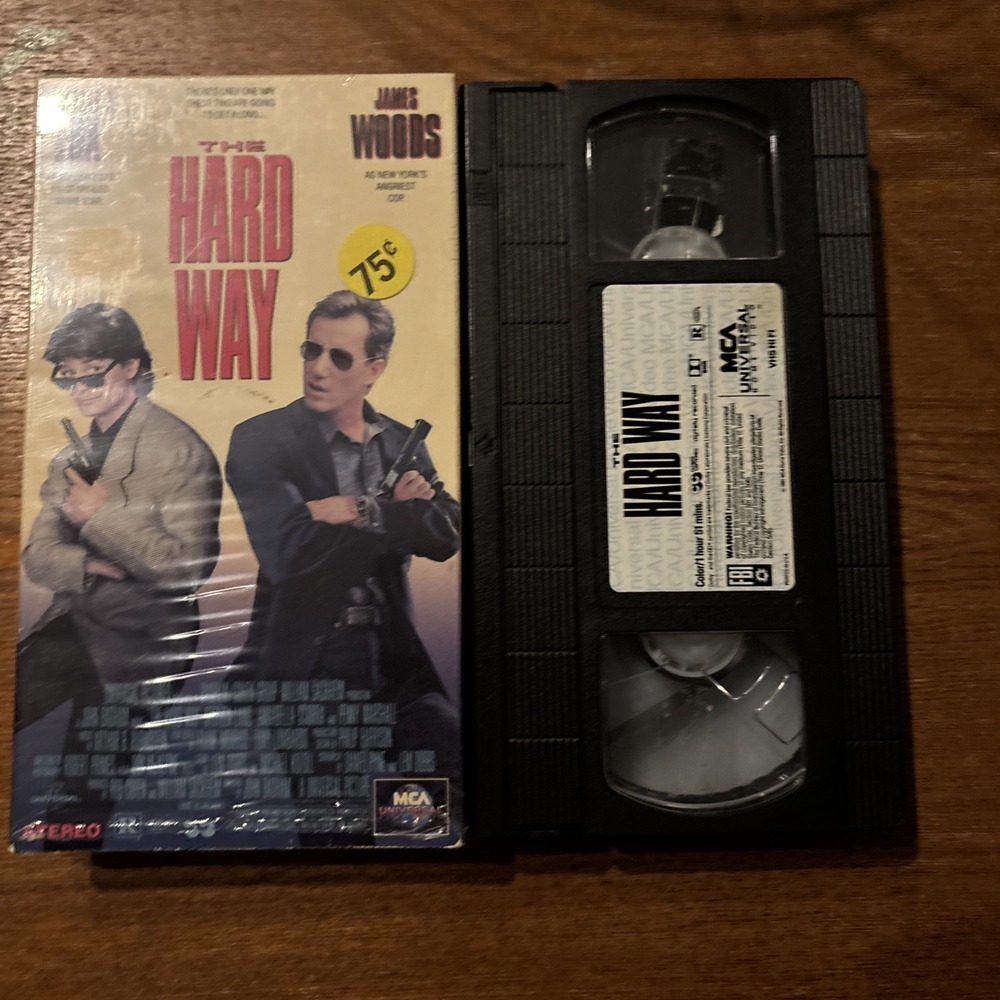 The Hard Way VHS 1991 Michael J Fox James Woods MCA Rare